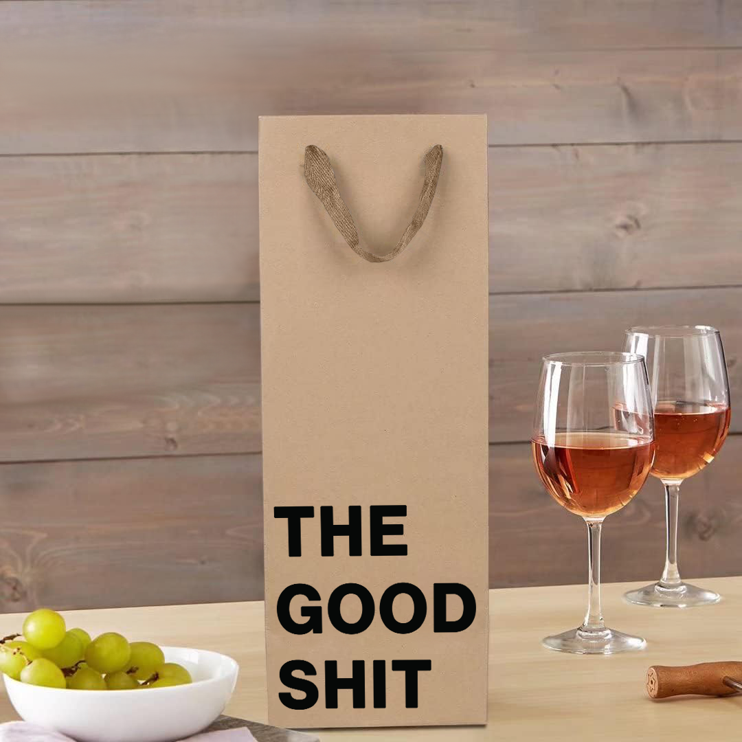"The good shit" Wine Gift Bag - Offensive Crayons