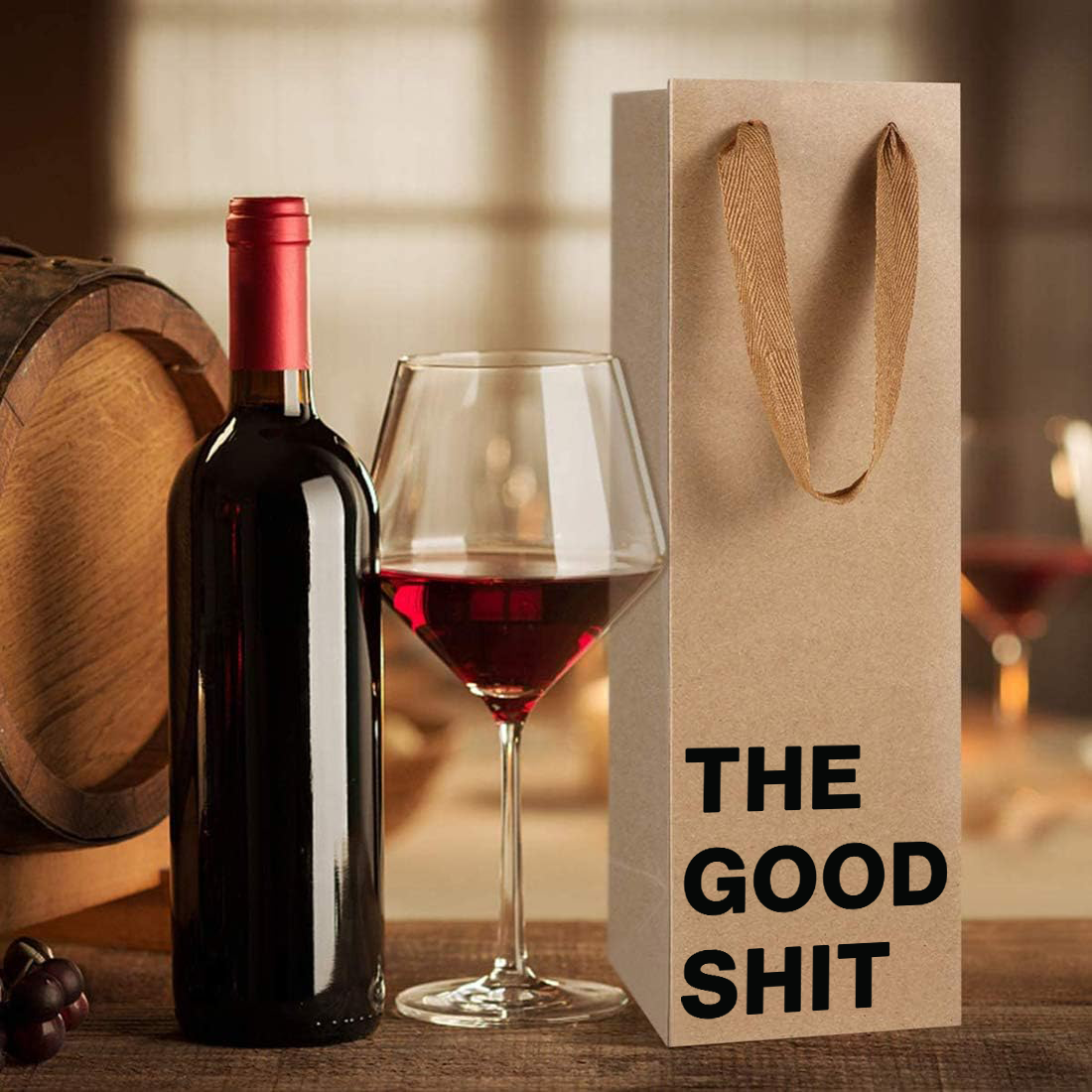 "The good shit" Wine Gift Bag - Offensive Crayons