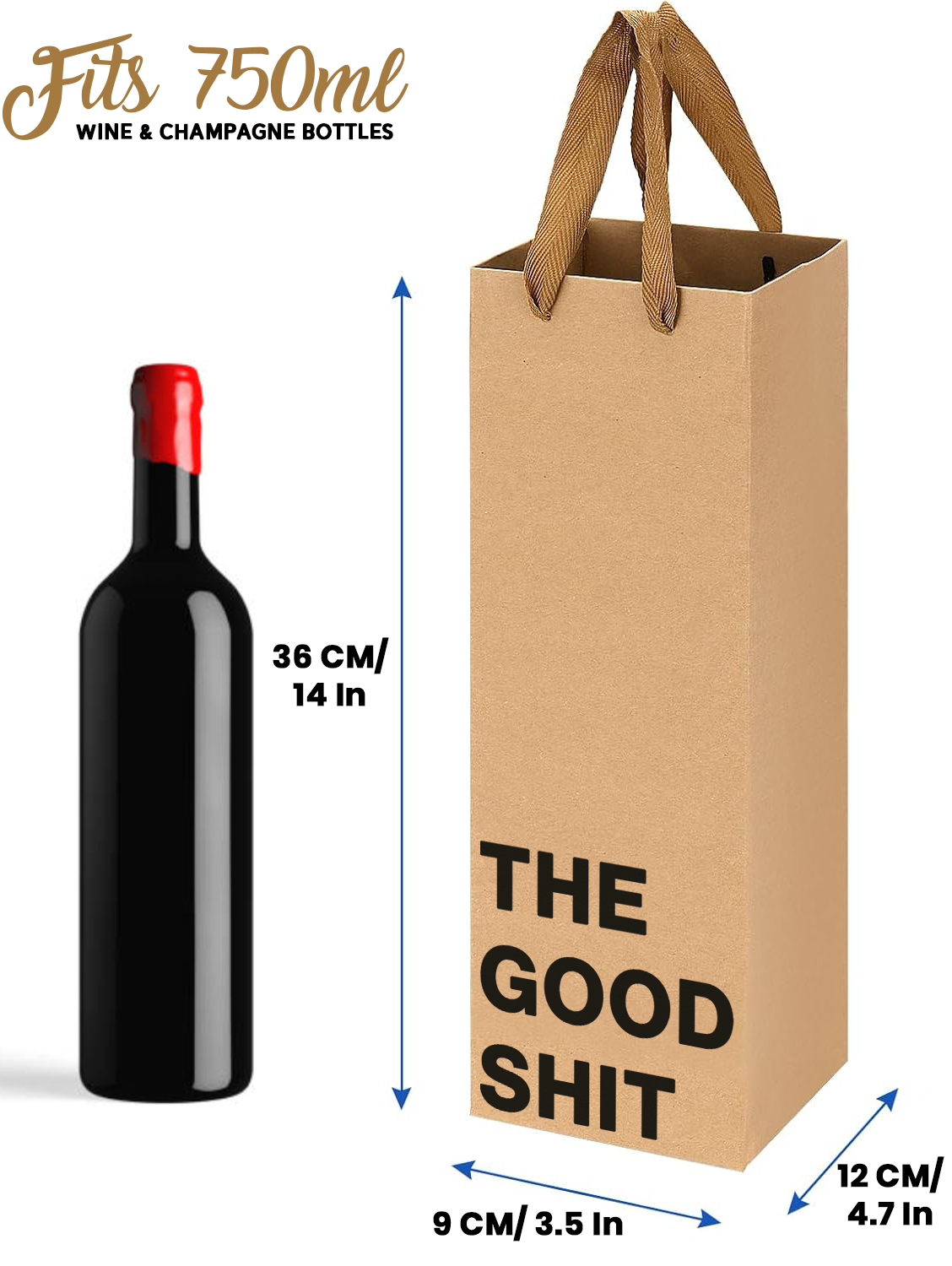 "The good shit" Wine Gift Bag - Offensive Crayons