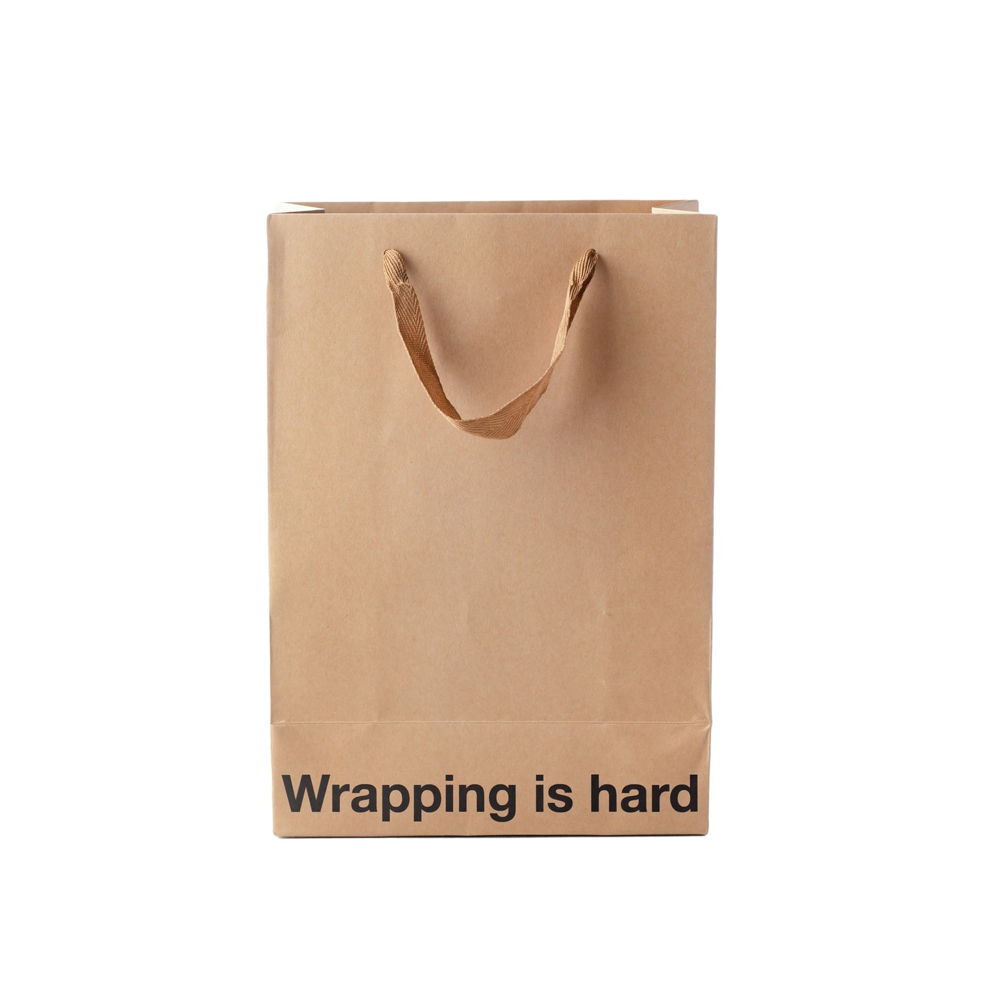 Kraft gift bag with brown ribbon handle, perfect for adult gift bags and unique gifts.