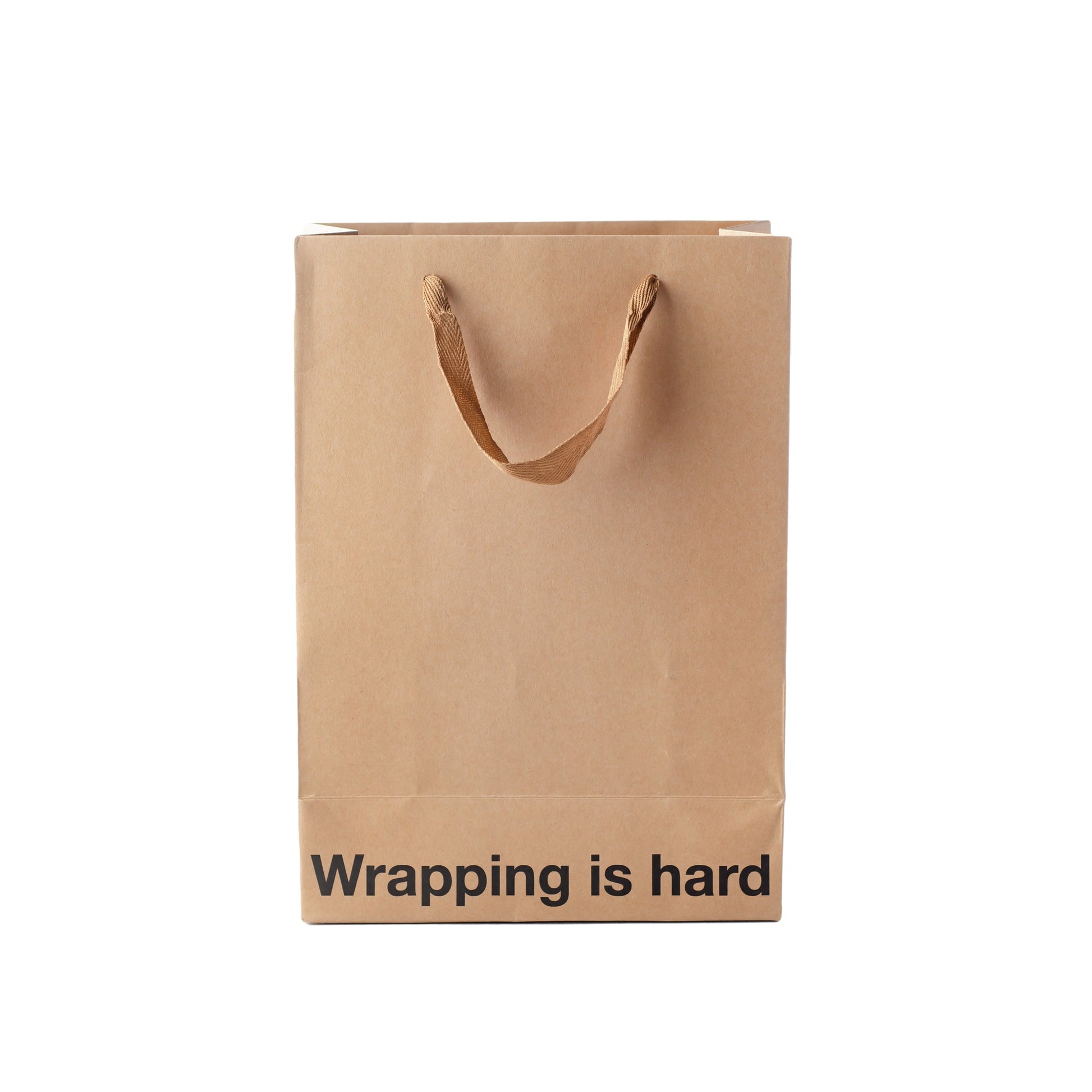 Kraft gift bag with brown ribbon handle, perfect for adult gift bags and unique gifts.