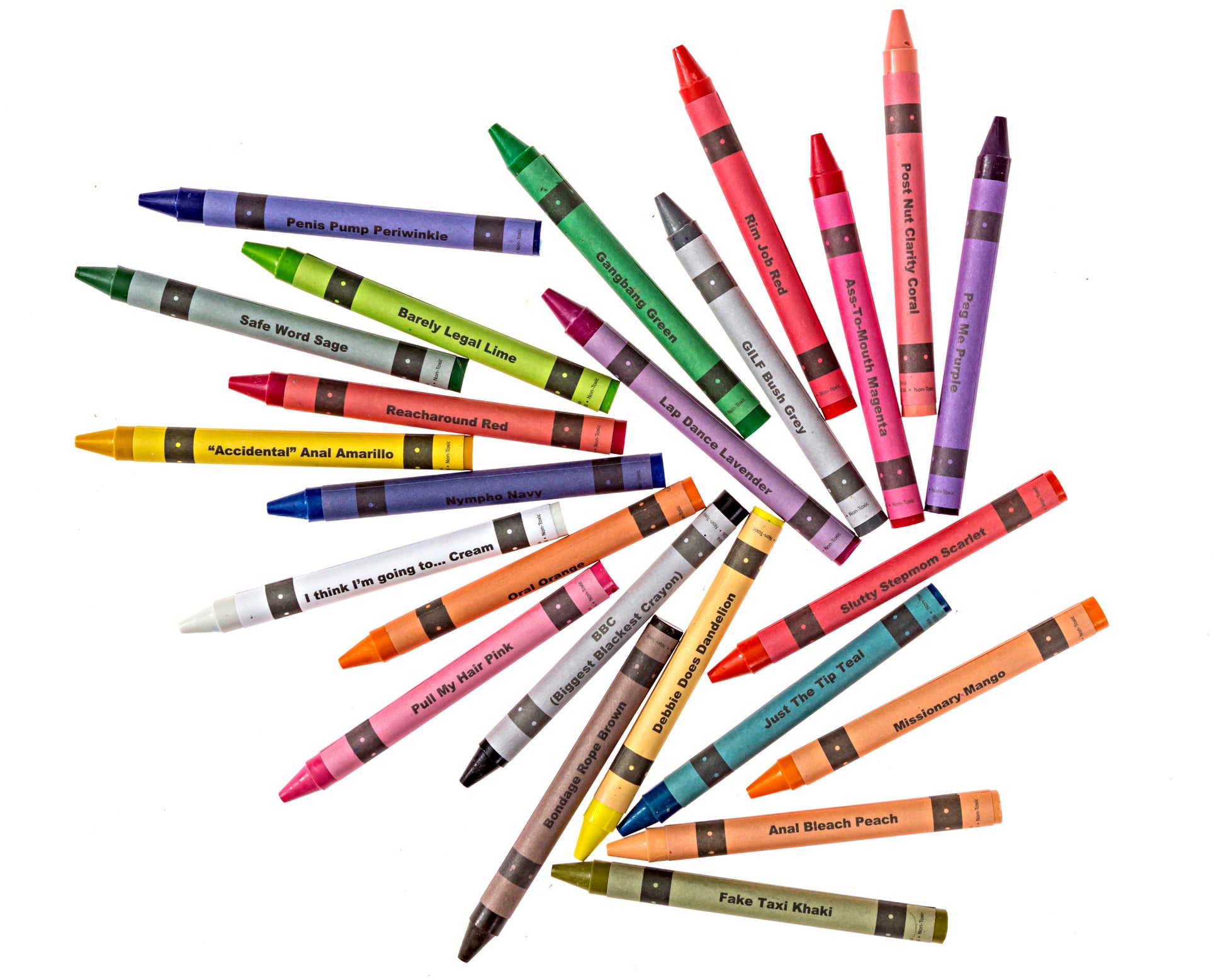 Adult crayons pack with colorful pencil crayon