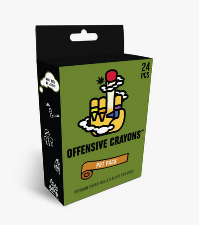 Pot Crayons, 12 pc case - Offensive Crayons