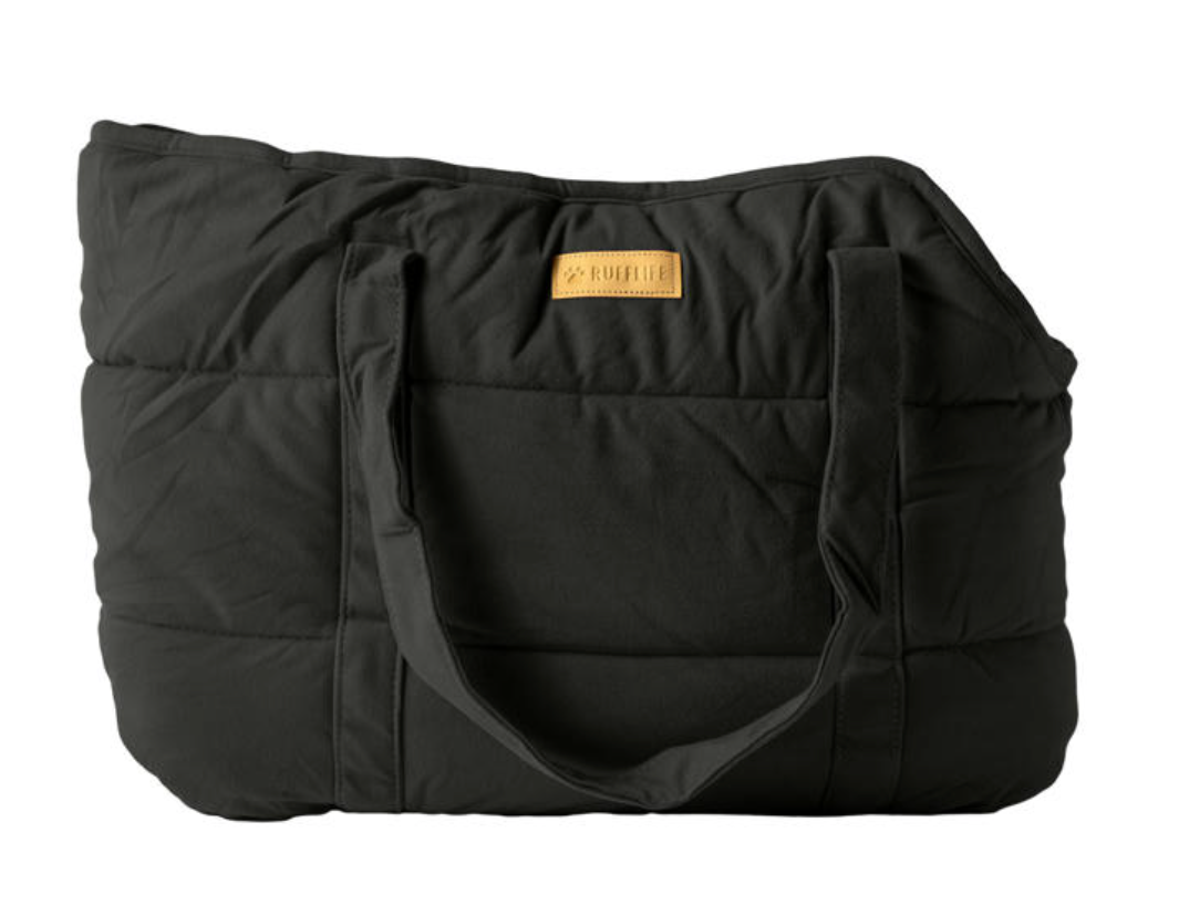 Black dog carrier bag for small dogs