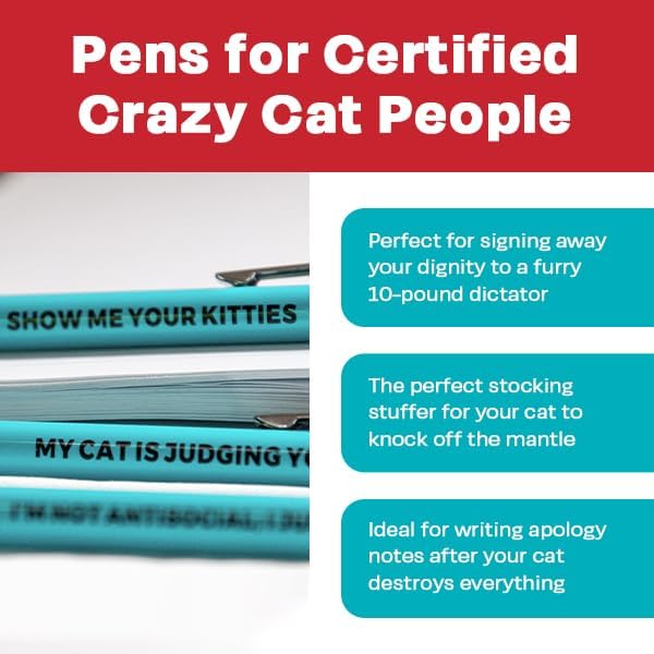3pc Cat People Pen Set - Offensive Crayons