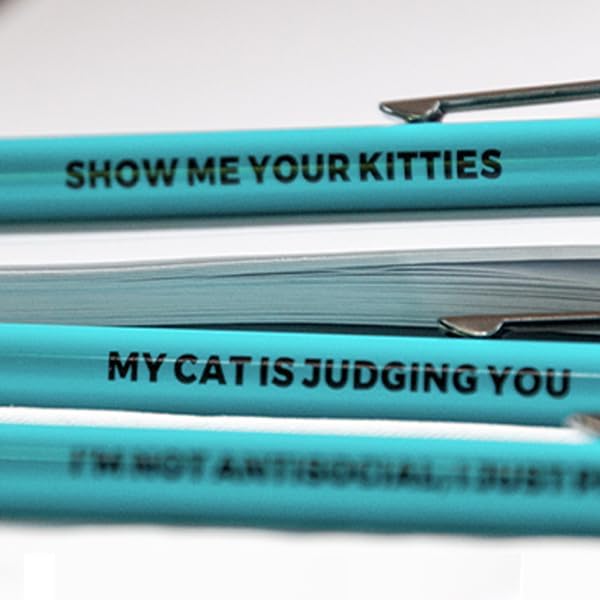 3pc Cat People Pen Set - Offensive Crayons