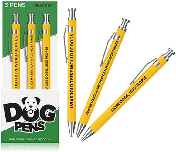 3pc Dog People Pen Set - Offensive Crayons