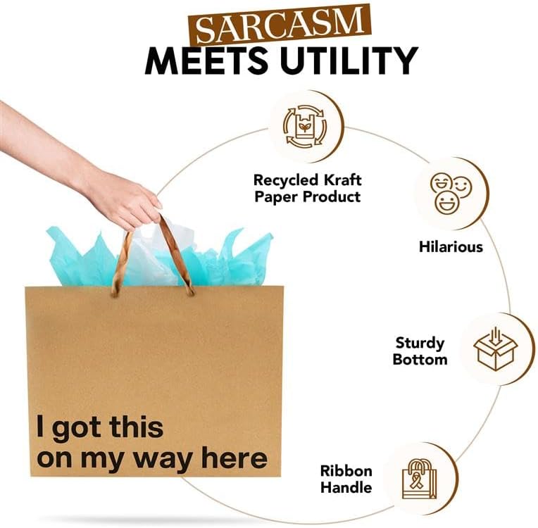 Large Funny Gift Bag Set #2 - Offensive Crayons