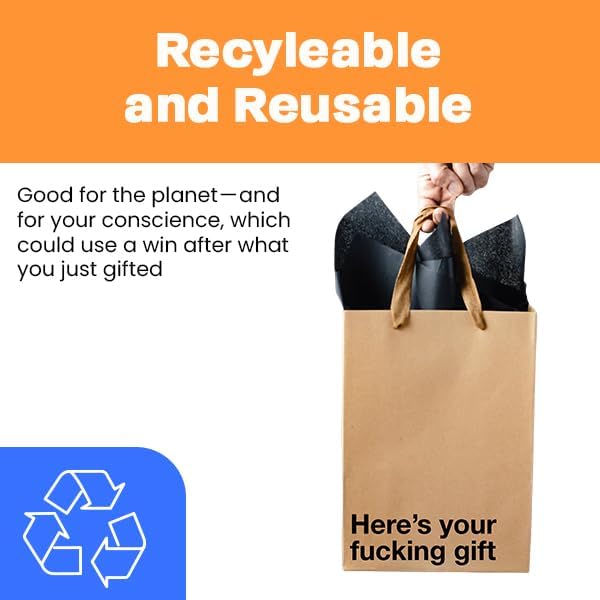 Funny Profanity Gift Bag Set - 5pc - Offensive Crayons