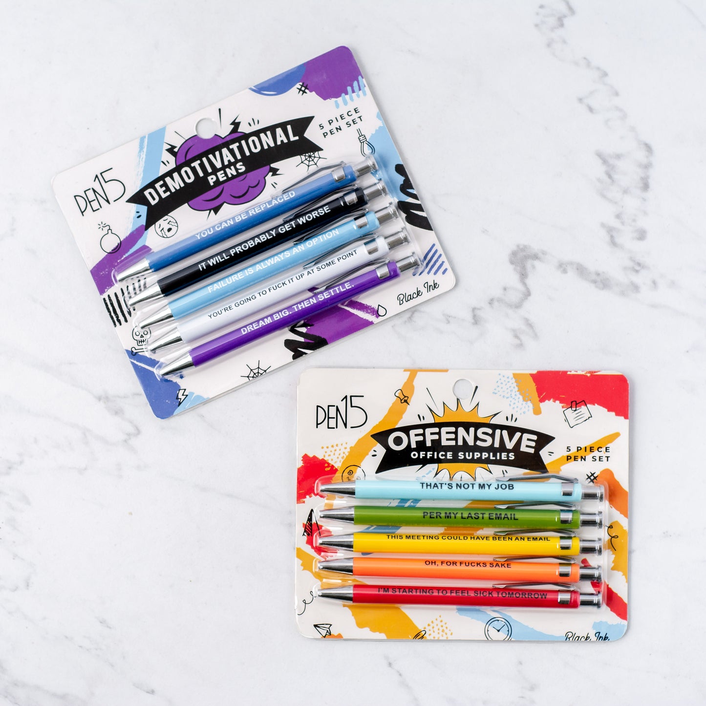 Funny & sarcastic pens bundle pack for gifts