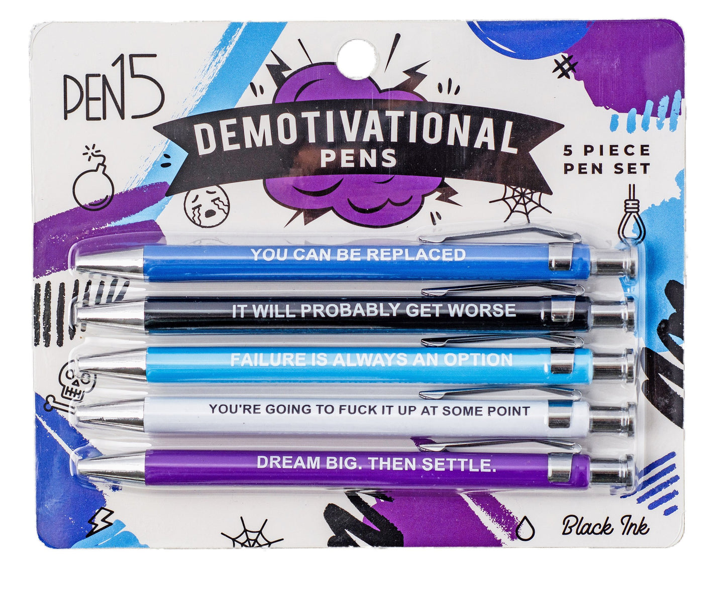 Funny & sarcastic pens bundle pack for gifts