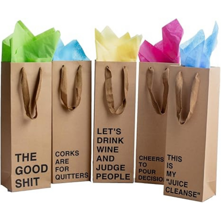 5-Piece Wine Gift Bag Set (#1)