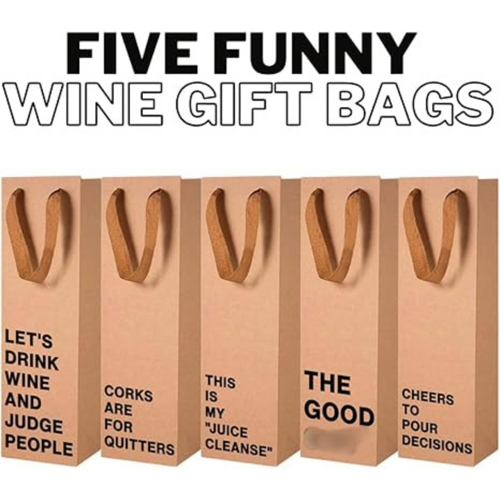 5-Piece Wine Gift Bag Set (#1)