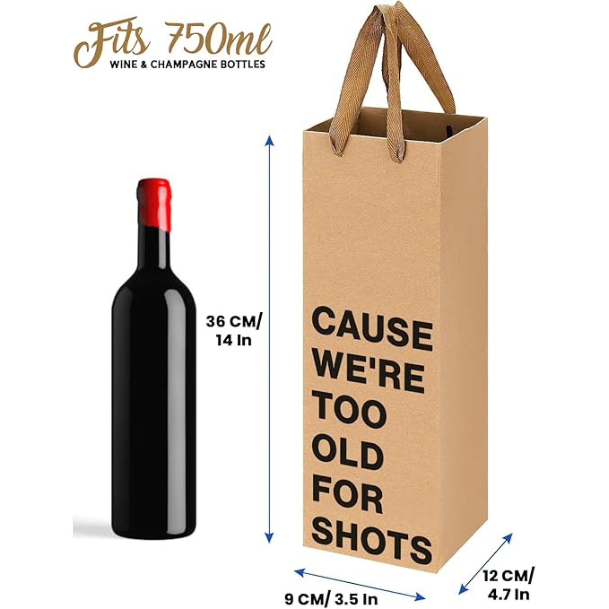 5-Piece Wine Gift Bag Set (#2)