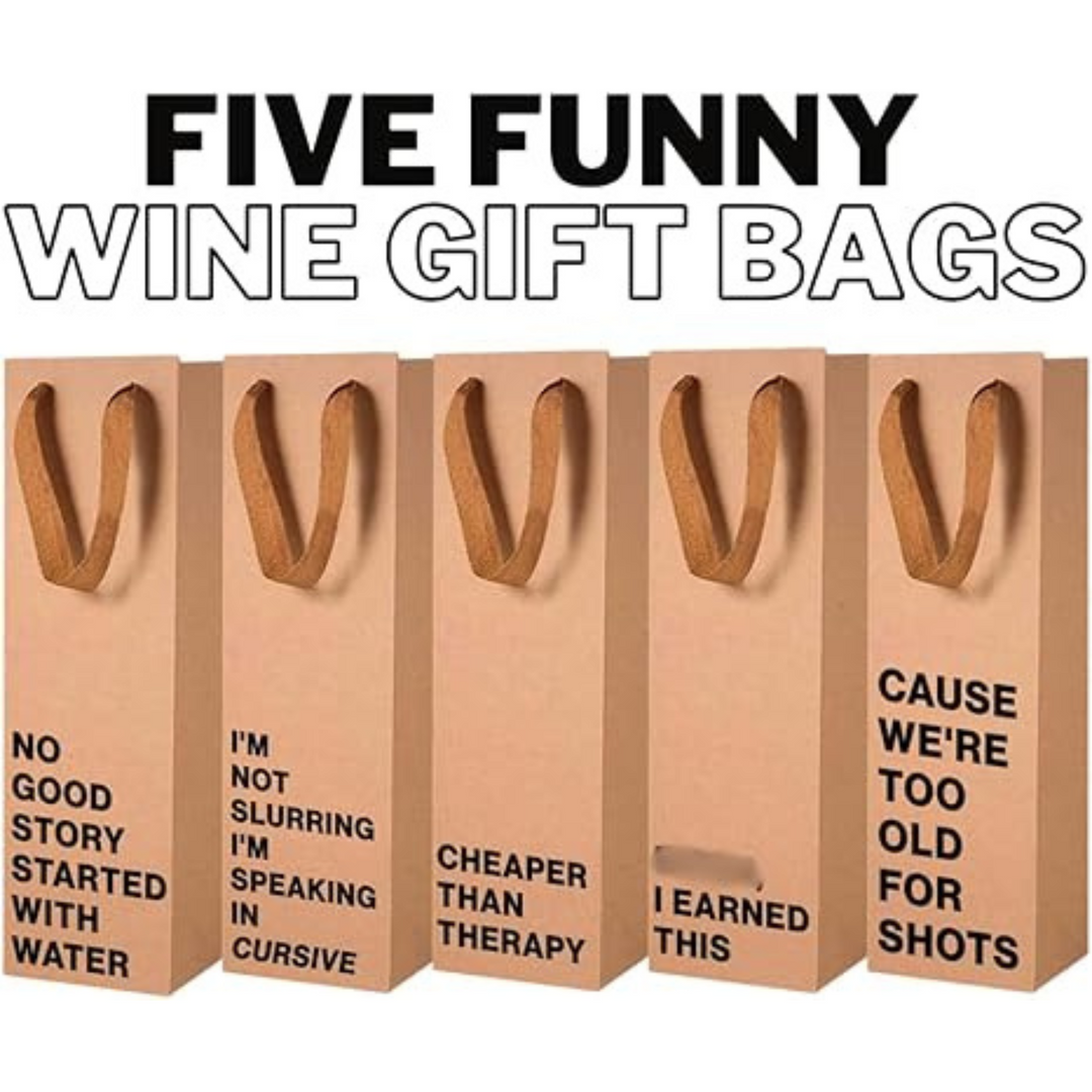 5-Piece Wine Gift Bag Set (#2)