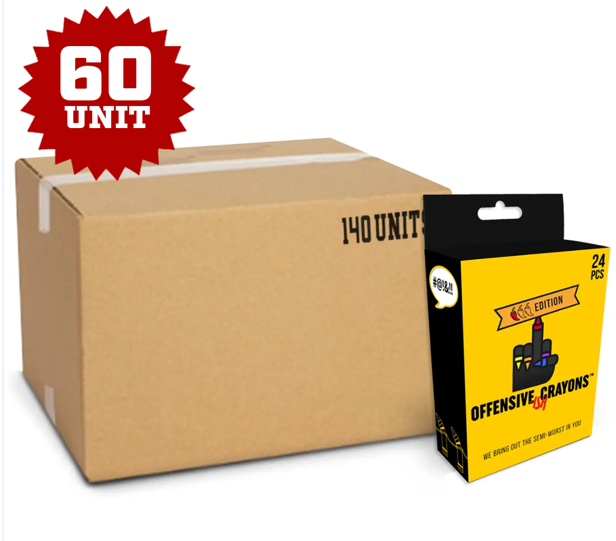 ISH Edition, 60 pc case - Offensive Crayons