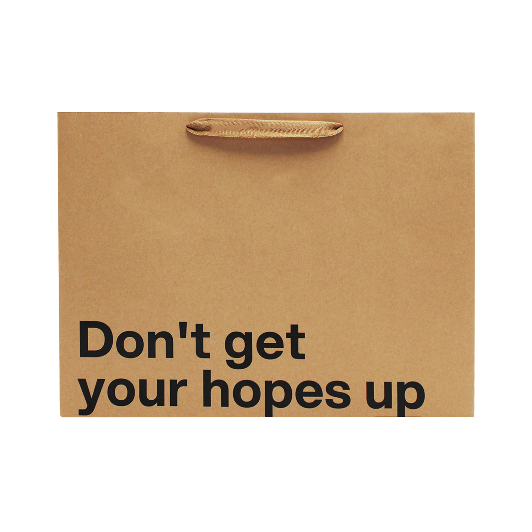 "Don't Get Your Hopes Up" Large Gift Bag - Offensive Crayons