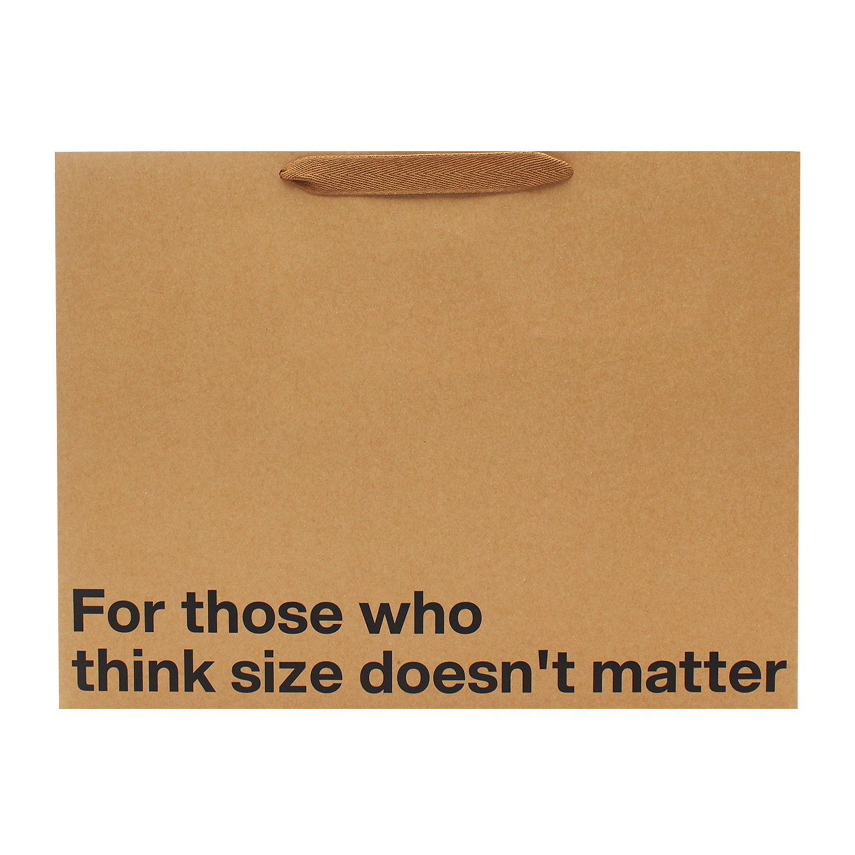 "For those who think size doesn't matter" Large Gift Bag - Offensive Crayons