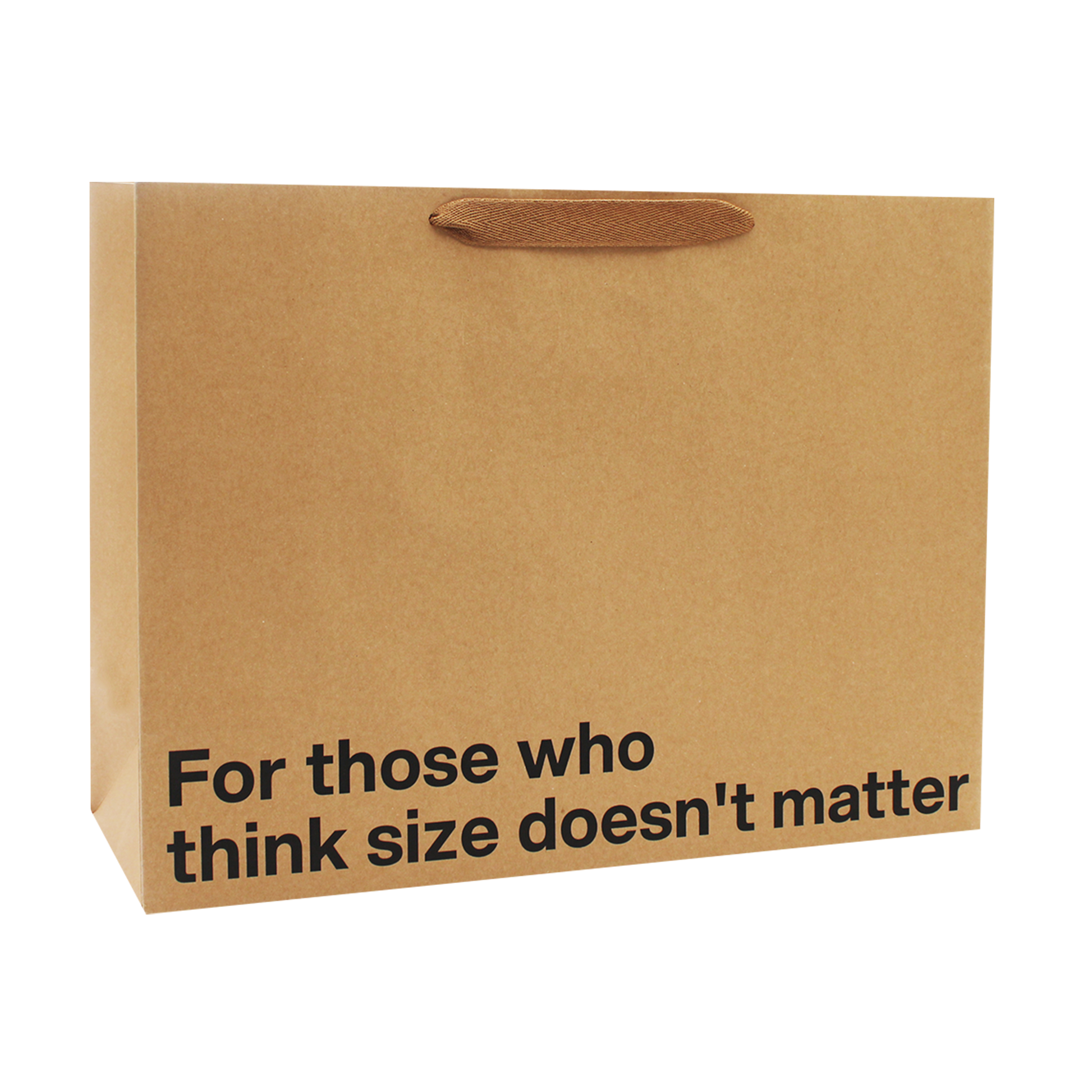 "For those who think size doesn't matter" Large Gift Bag - Offensive Crayons