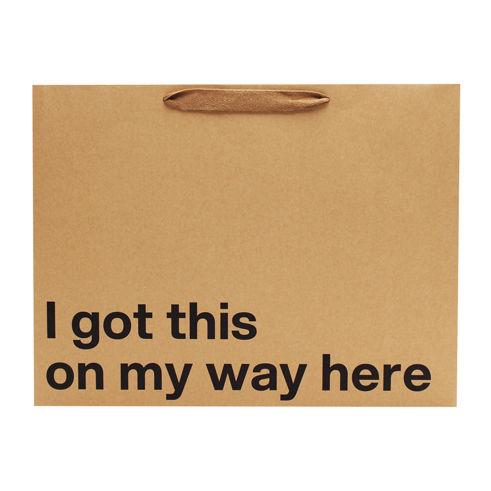 "I Got This On My Way Here" Large Gift Bag - Offensive Crayons