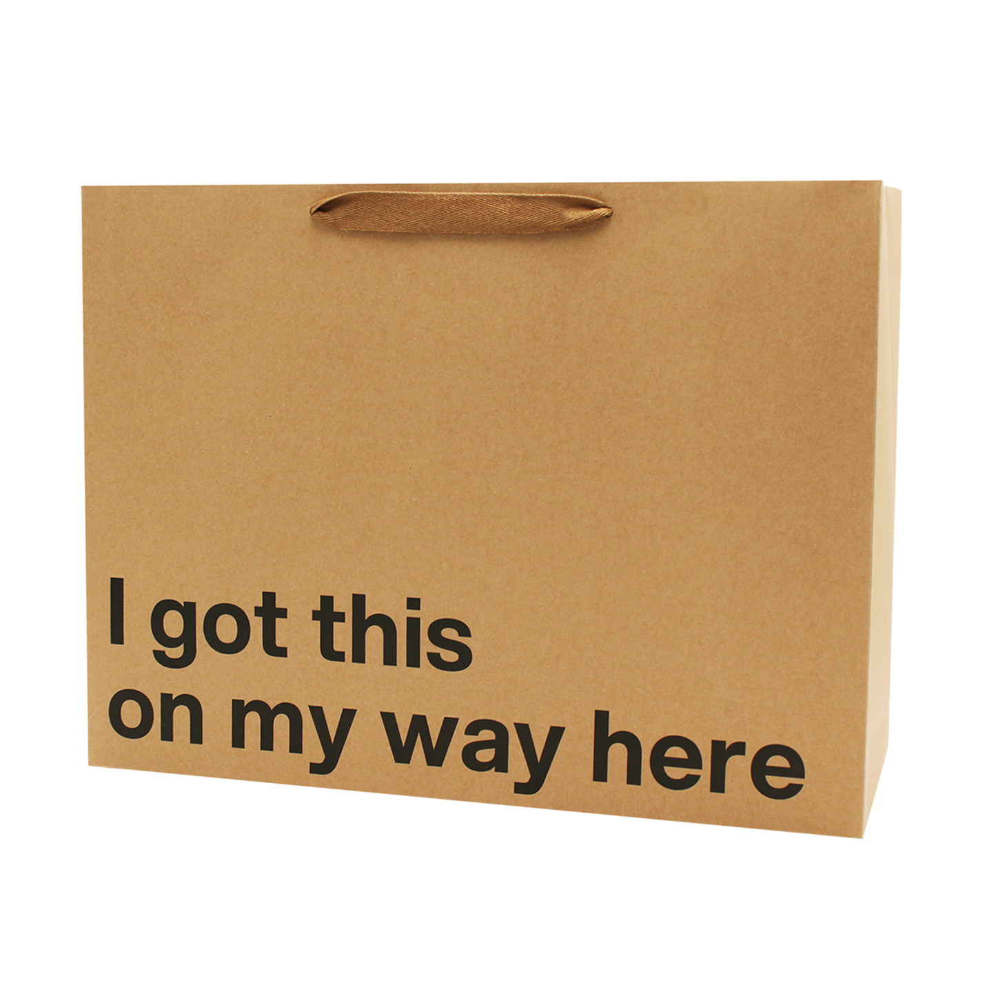 "I Got This On My Way Here" Large Gift Bag - Offensive Crayons