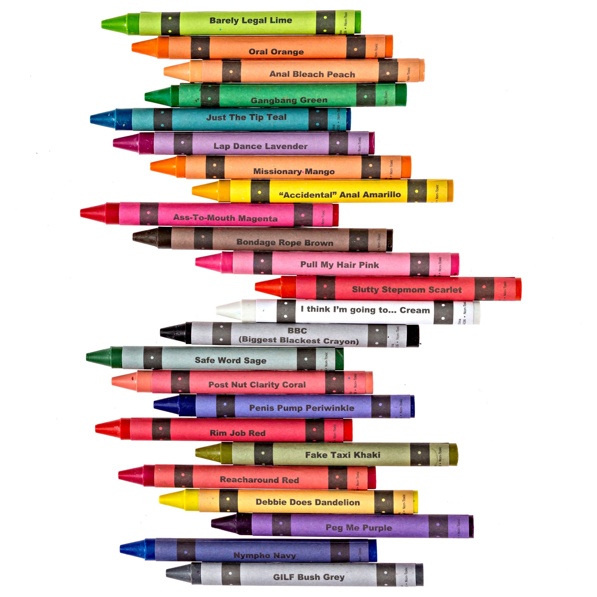 Adult crayons pack with colorful pencil crayon