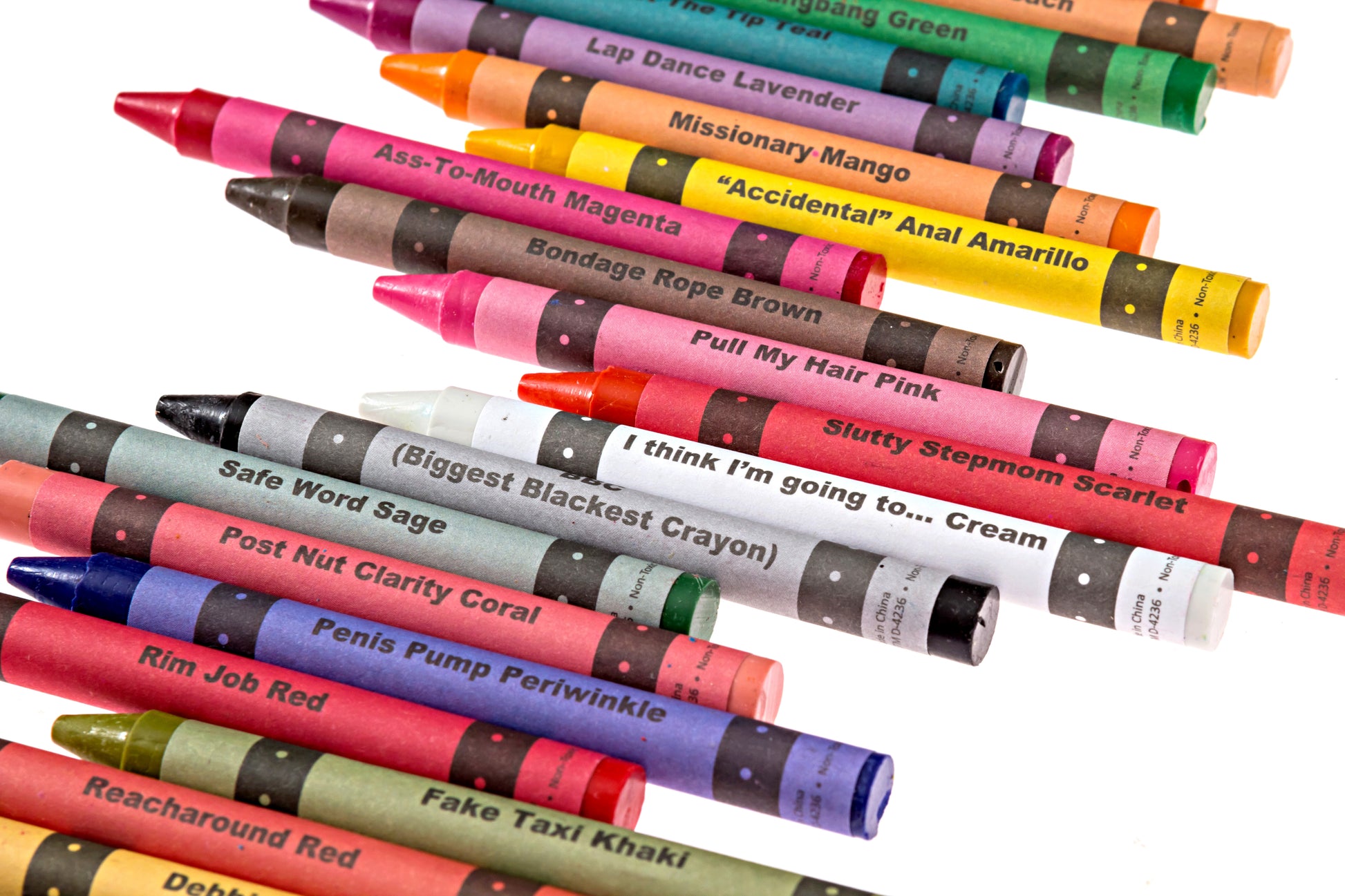 Adult crayons pack with colorful pencil crayon