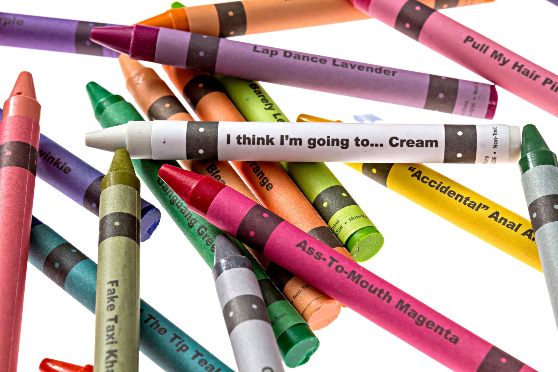 Adult crayons pack with colorful pencil crayon