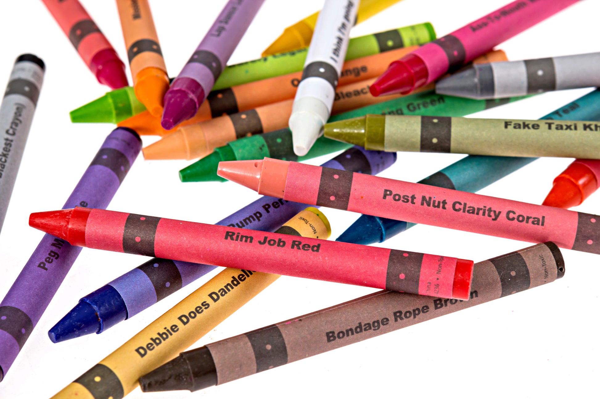 Adult crayons pack with colorful pencil crayon