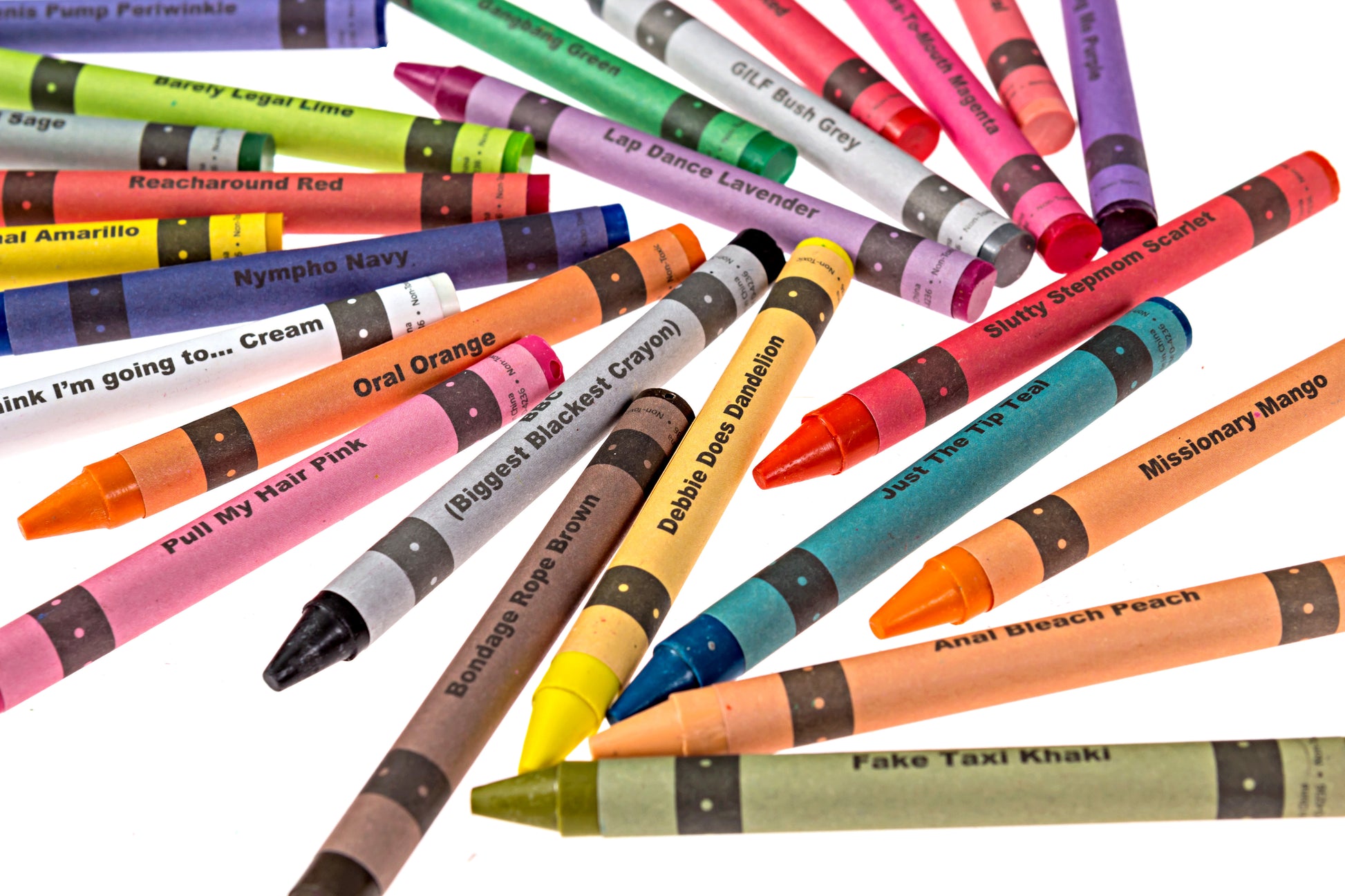 Adult crayons pack with colorful pencil crayon