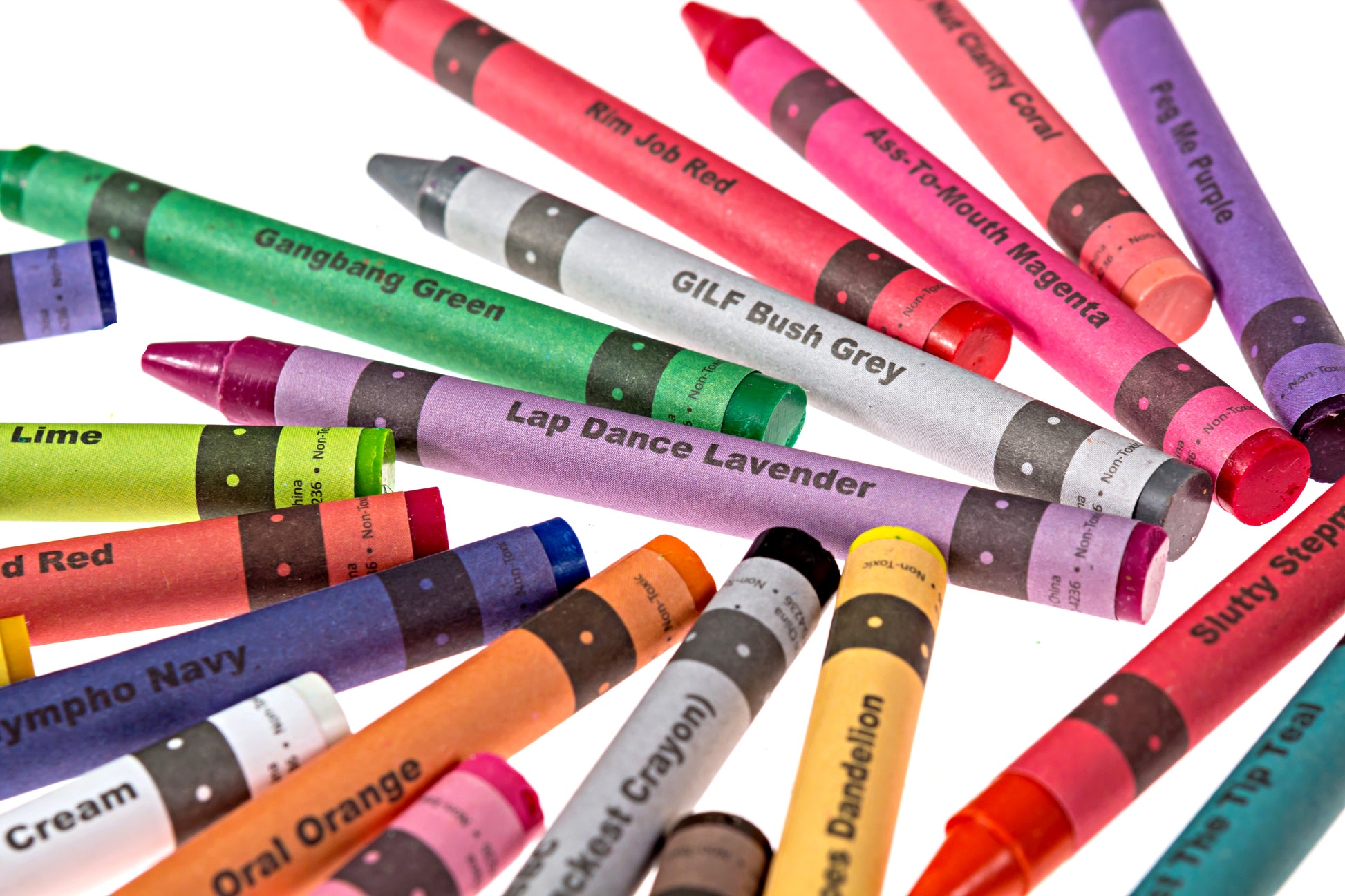 Adult crayons pack with colorful pencil crayon