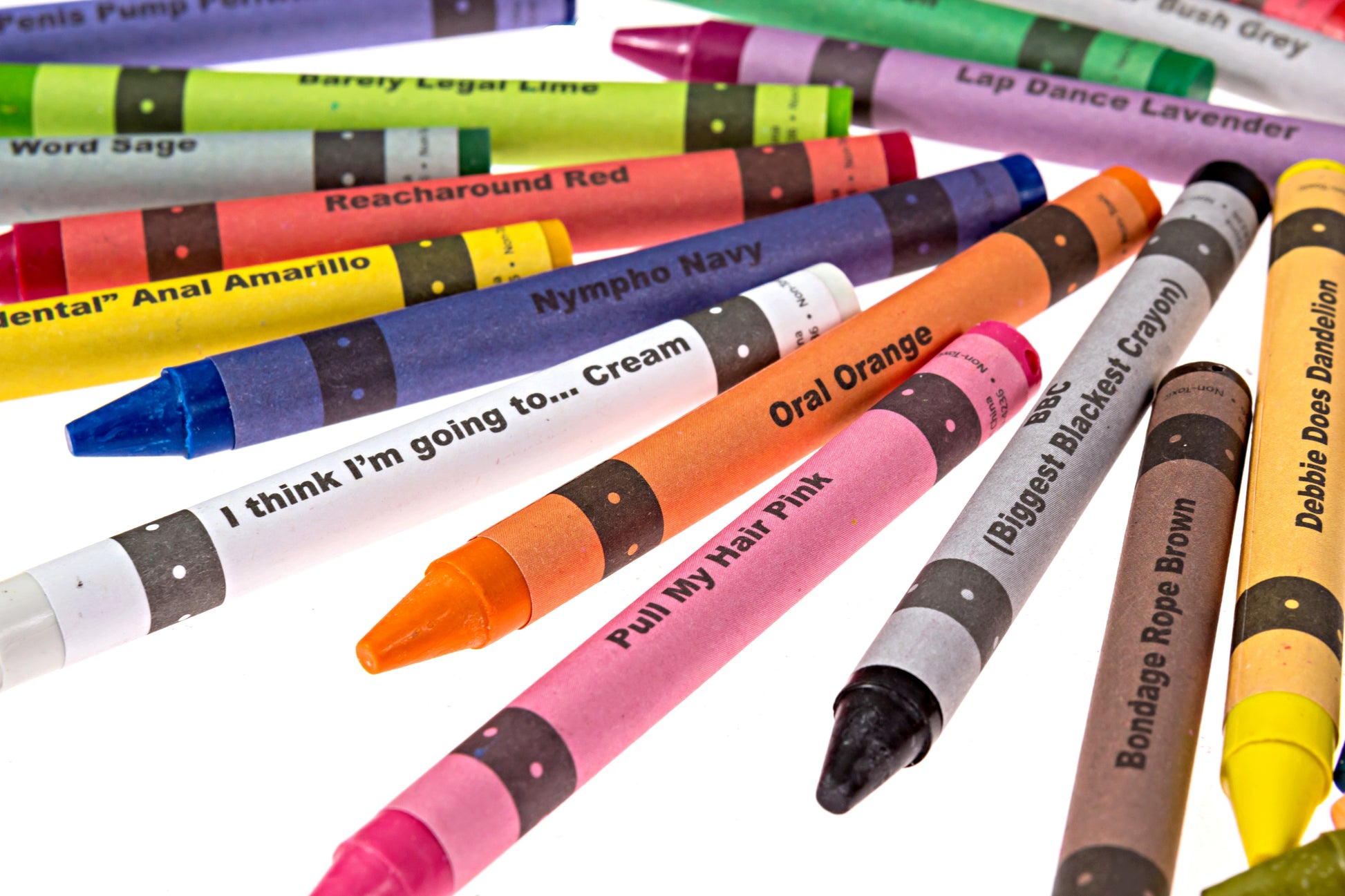 Adult crayons pack with colorful pencil crayon