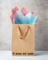 "It Was on Sale" kraft gift bag – Funny, unique, and durable adult gift bag.