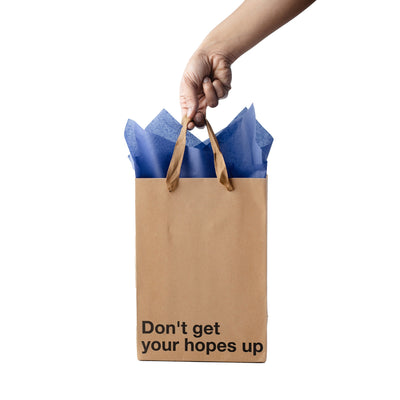 "Don't Get Your Hopes Up" Gift Bag - Offensive Crayons