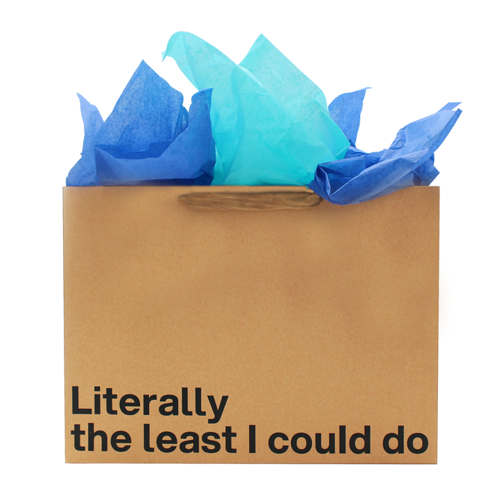 "Literally the Least I Could Do" Large Gift Bag