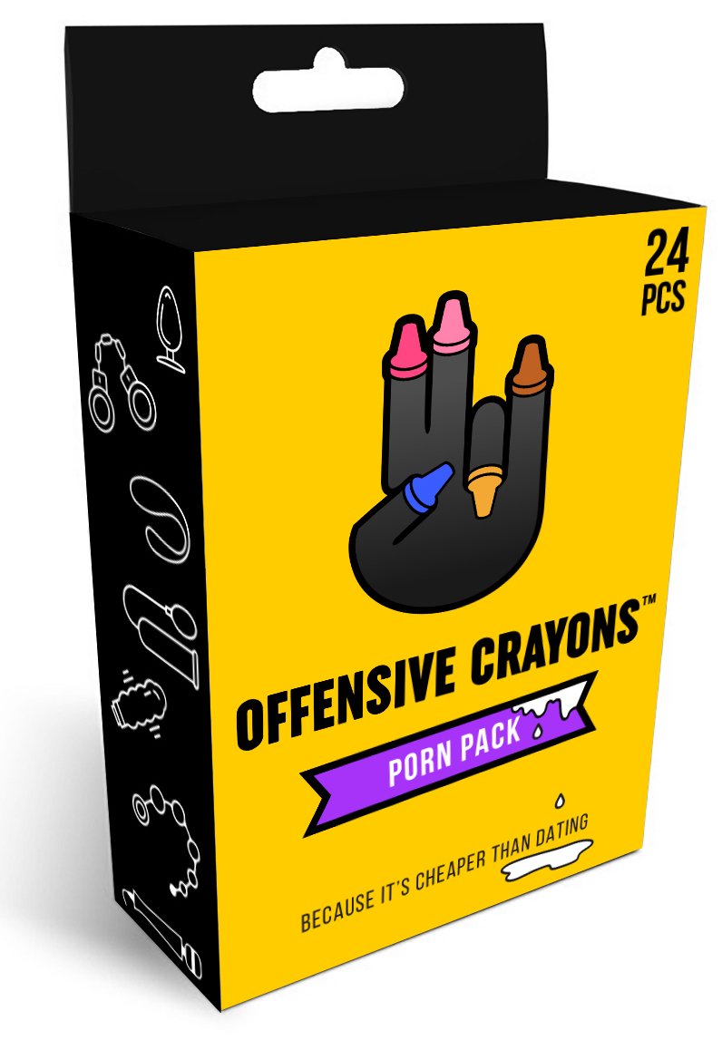 Adult crayons pack with colorful pencil crayon