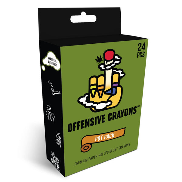 Milktoast Brands Adult offensive crayons, a funny gag gift for adult  coloring (Stoner Edition)