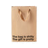 "The bag is shitty. The gift is pretty." Funny Profanity Gift Bag - Offensive Crayons