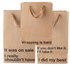 Funny kraft gift bag pack for adults, eco-friendly