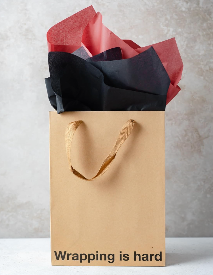 Funny kraft gift bag pack for adults, eco-friendly