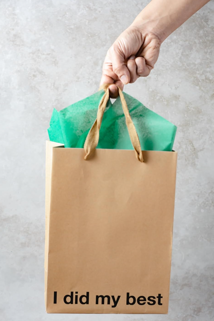 Funny kraft gift bag pack for adults, eco-friendly