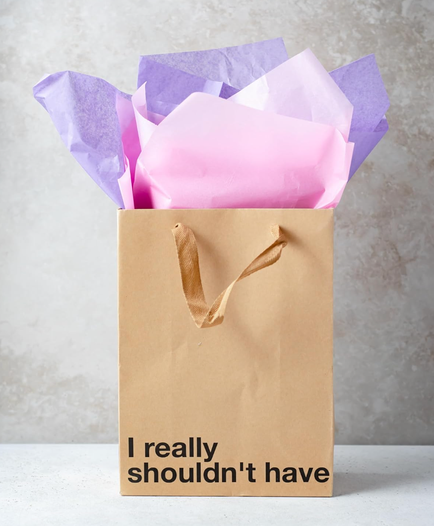 Funny kraft gift bag pack for adults, eco-friendly