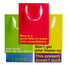 5 Kraft gift bags with funny and sarcastic sayings, perfect for unique gifting.