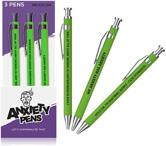 3pc Anxiety Pen Set - Offensive Crayons