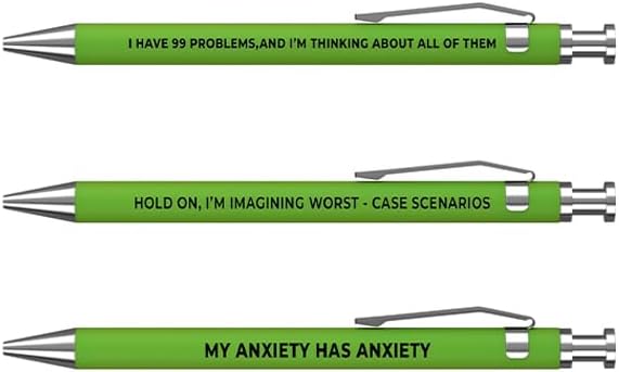 3pc Anxiety Pen Set - Offensive Crayons