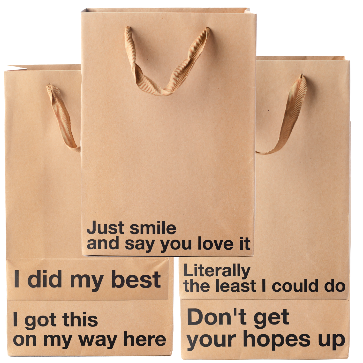 Funny adult kraft gift bags for unique occasions