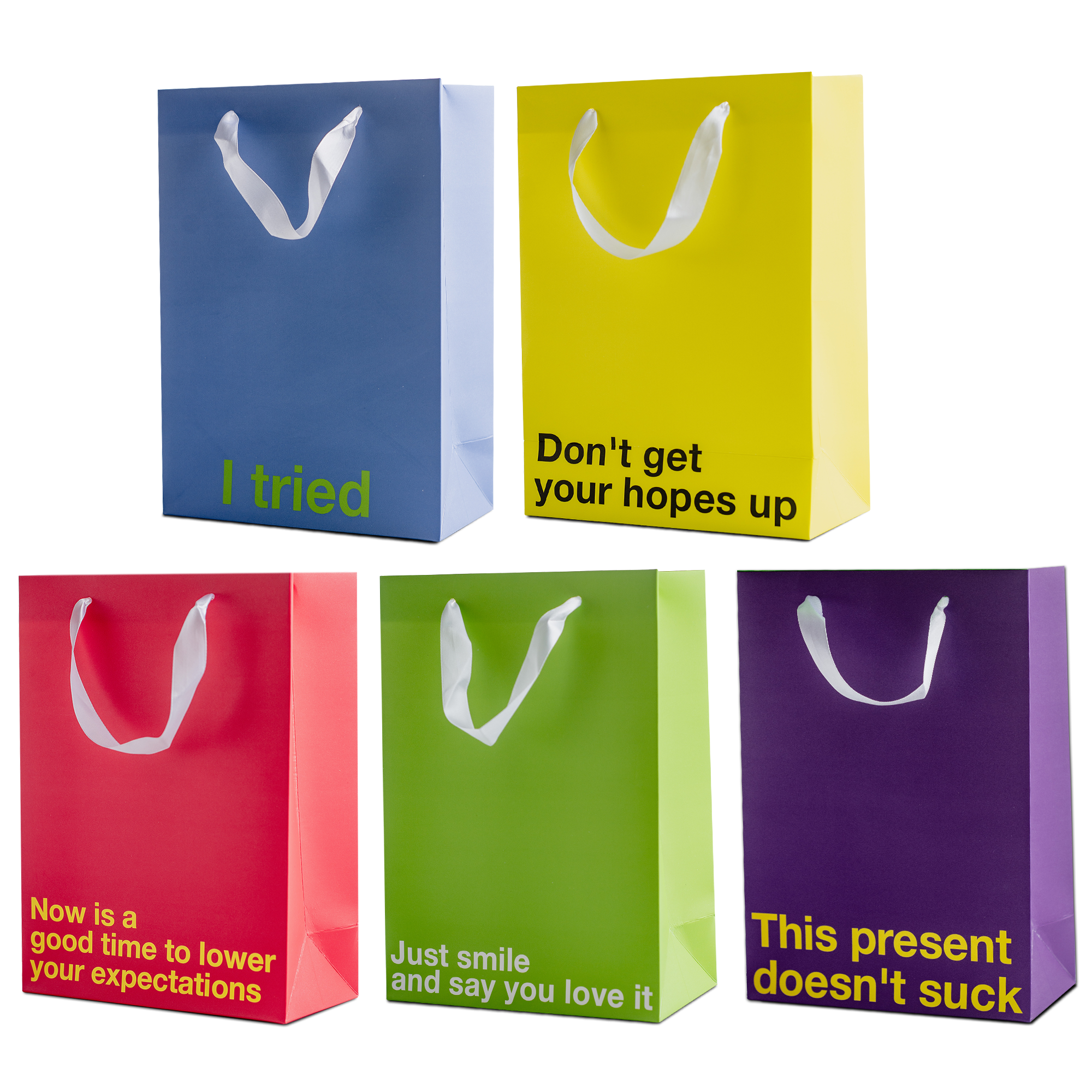 Colored Gift Bag Combo