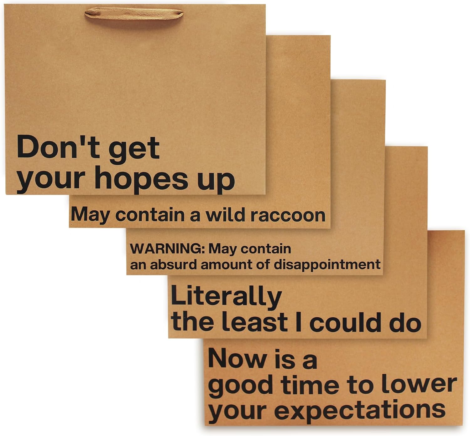 Large Funny Gift Bag Set #1 - Offensive Crayons