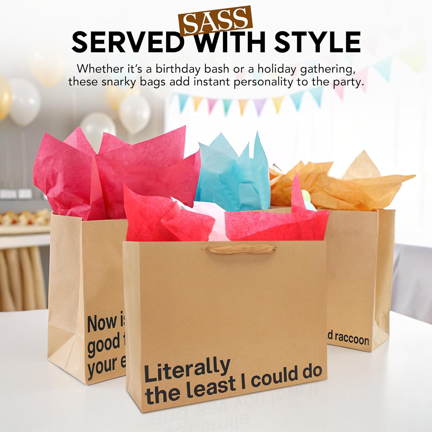 Large Funny Gift Bag Set #1 - Offensive Crayons