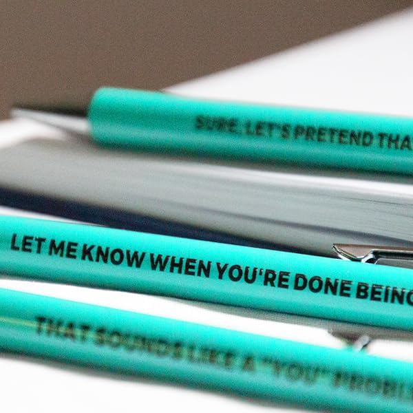 3pc Passive Aggressive Pen Set - Offensive Crayons